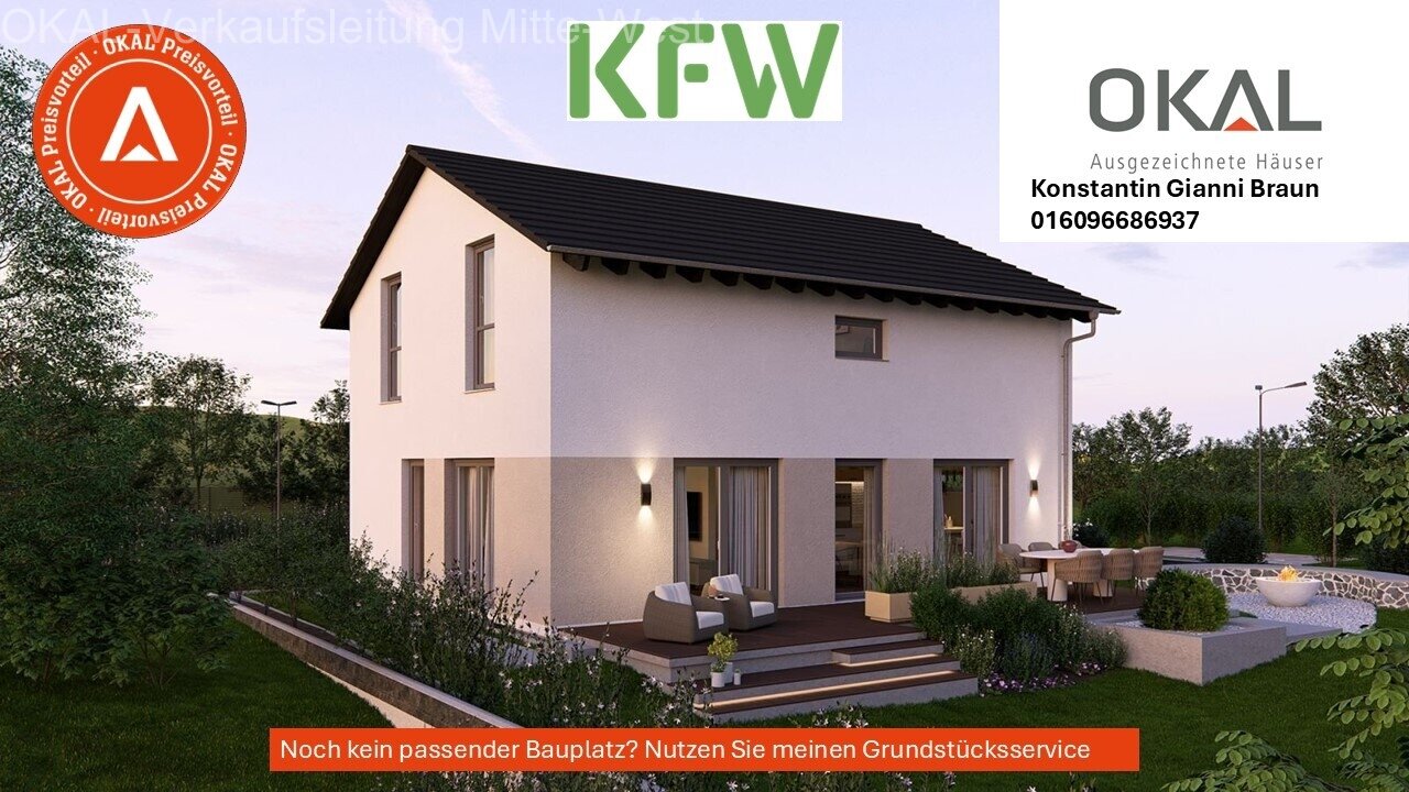 Ginsheim-Gustavsburg: WINTERAKTION DESIGN 10.2: EINZUGSFERTIGES EFH auf Ihrem Grundstück / KFW-FÖRDERFÄHIG 