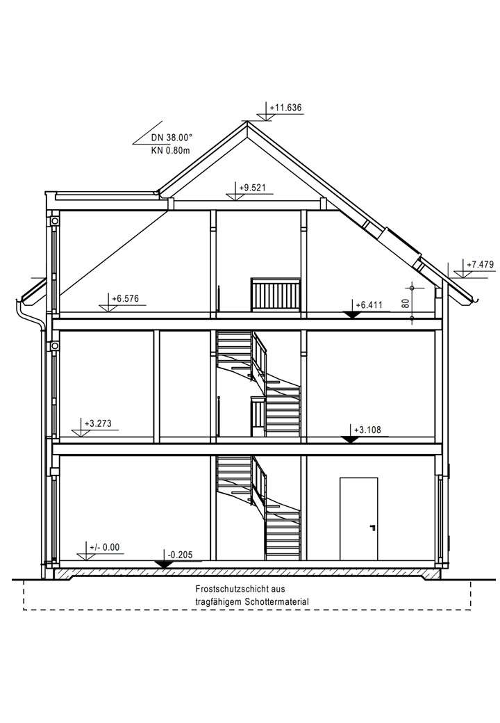 Maximaler Wohnkomfort auf drei Etagen