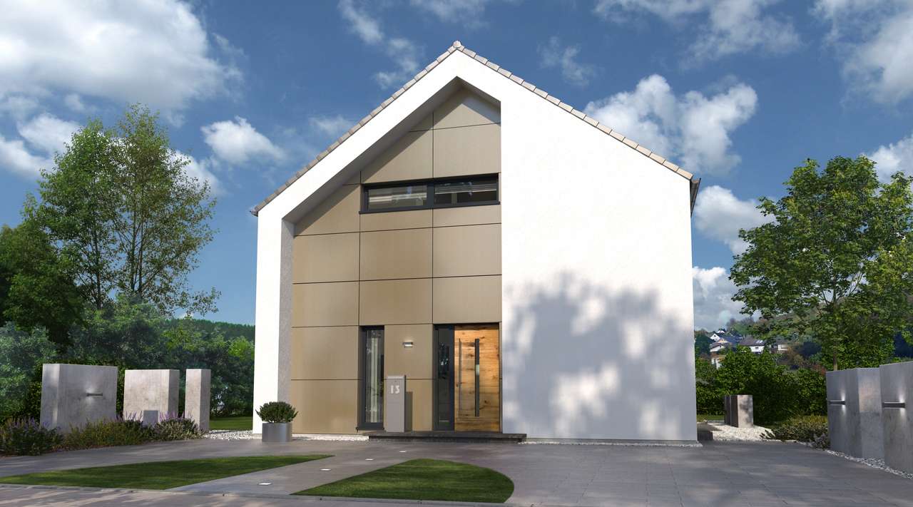 Designhaus mit zentralem Grundstück