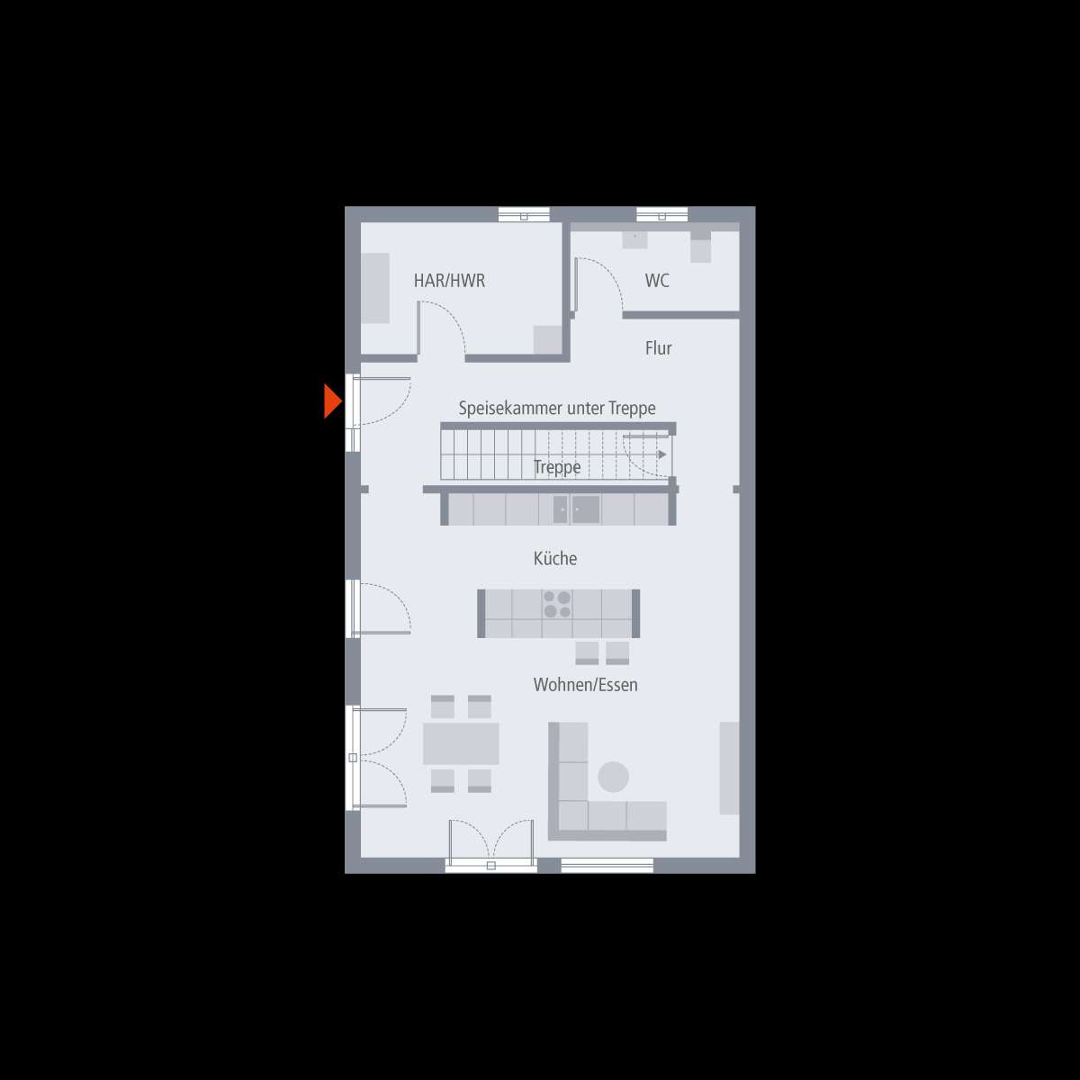 Doppelhaus im Grünen