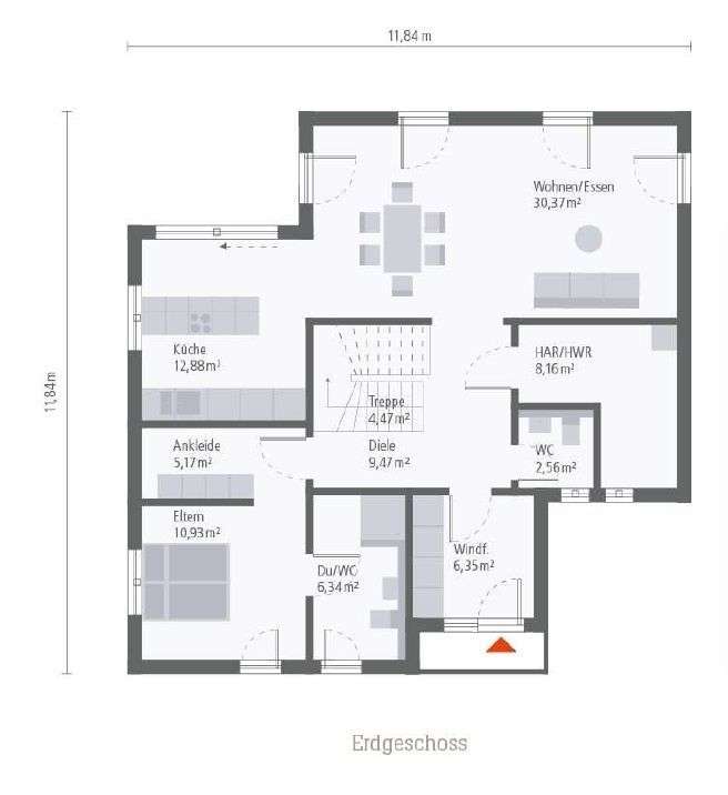 Moderne Stadtvilla mit Anbau