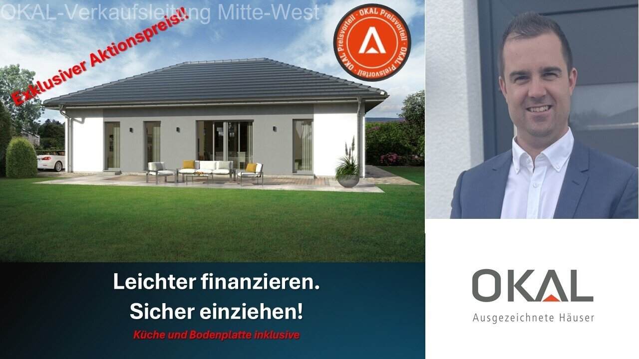 Brechen: AKTION !!! WOHNEN UND WOHLFÜHLEN AUF EINER EBENE - EINZUGSFERTIG auf Ihrem Grundstück 