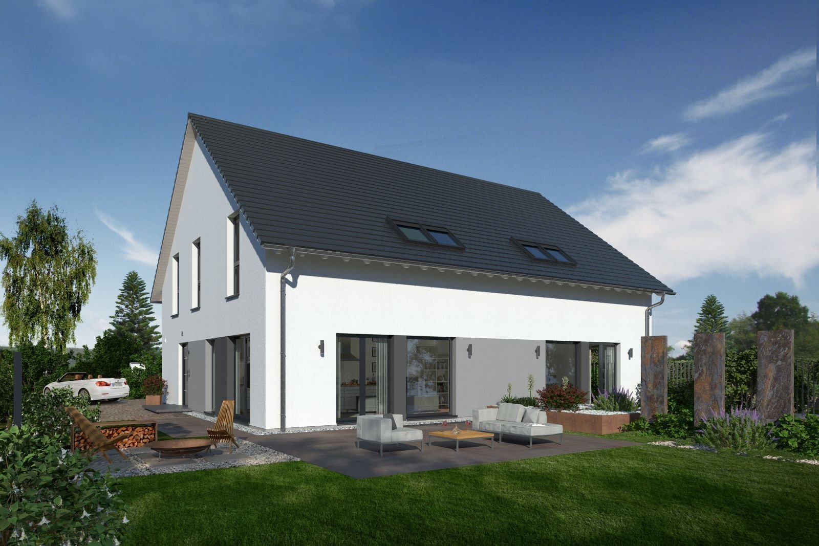 TRAUMHAUS EINZUGSFERTIG, INK. GRUNDSTÜCK & BAUNEBENKOSTEN;GROSSZÜGIGES WOHNEN