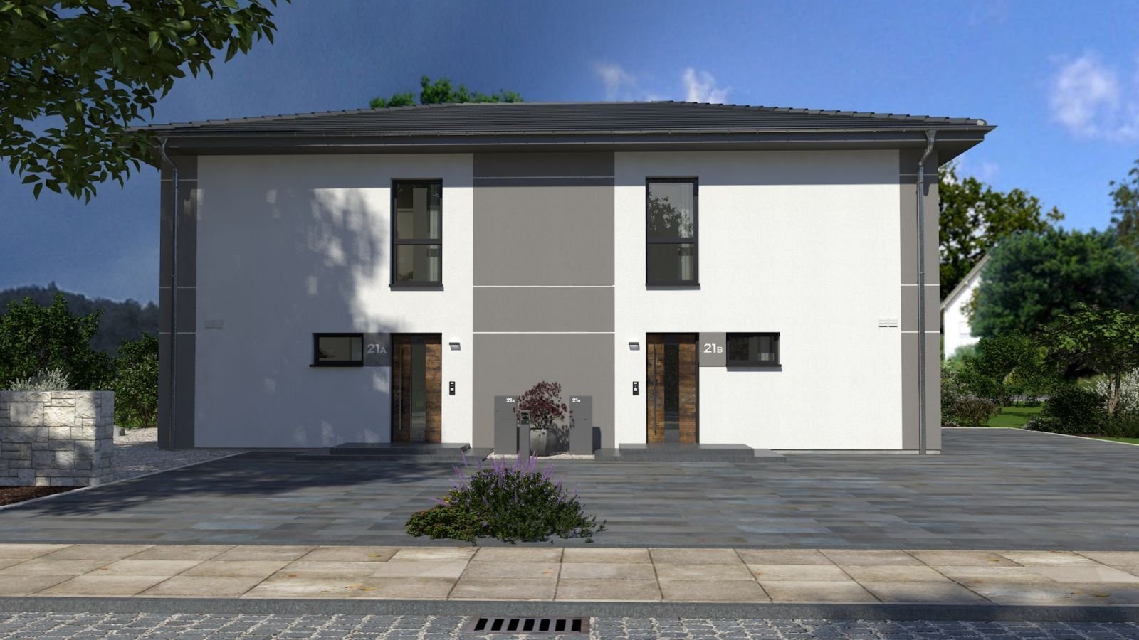 TRAUMHAUS EINZUGSFERTIG, INK. GRUNDSTÜCK & BAUNEBENKOSTEN;DOPPELHAUS MIT BESONDERER AUSSTRAHLUNG