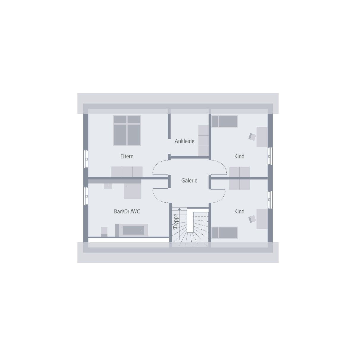 TRAUMHAUS EINZUGSFERTIG, INKLUSIVE GRUNDSTÜCK UND BAUNEBENKOSTENKLASSISCHER GRUNDRISS - GROSSZÜGIGES HAUS