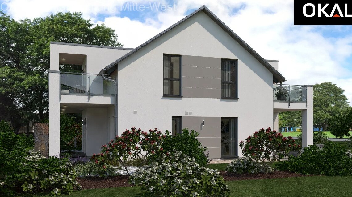 Extravagantes Designhaus im Hampton-Stil. Mit Wohnkeller.