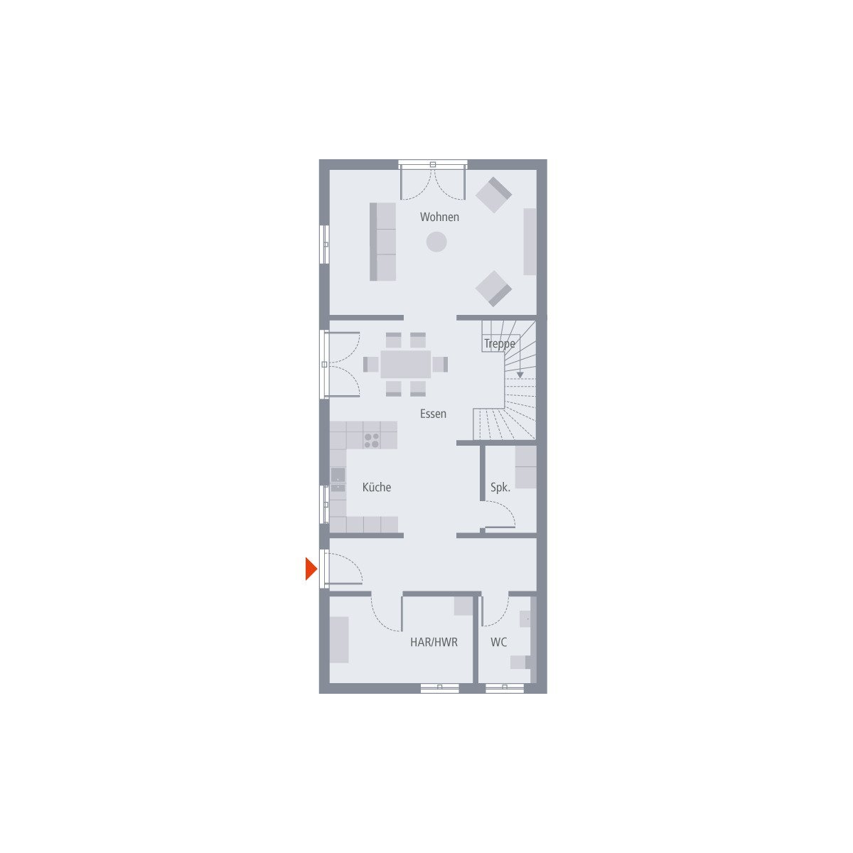 Doppelhaushälfte- maximaler Wohnkomfort auf 3 Ebenen inkl. Grundstück