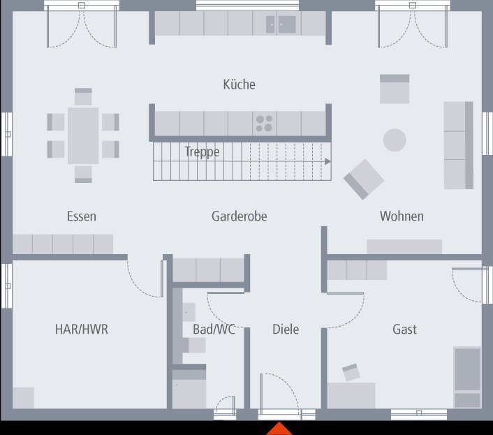 Flexibles Designhaus mit Flair