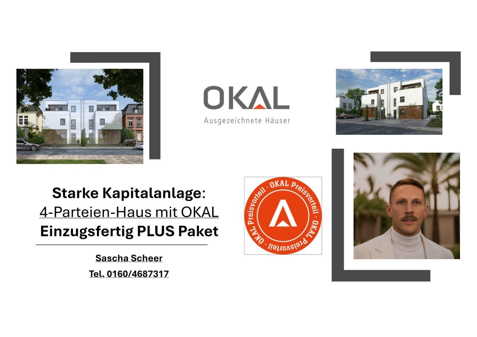 Attraktive Kapitalanlage: 4‑Parteien‑Haus mit OKAL Einzugsfertig PLUS Paket