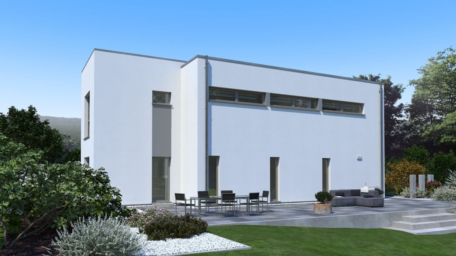 Bauhaus‑Architektur neu interpretiert – modernes Versatz‑Design