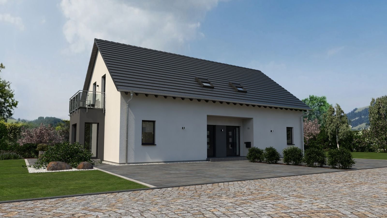 TRAUMHAUS EINZUGSFERTIG, INKLUSIVE GRUNDSTÜCK UND BAUNEBENKOSTEN, ALLER GUTEN DINGE SIND ZWEI