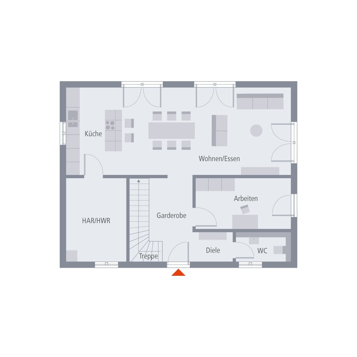 Familenhaus mit versetztem Pultdach - Made by OKAL