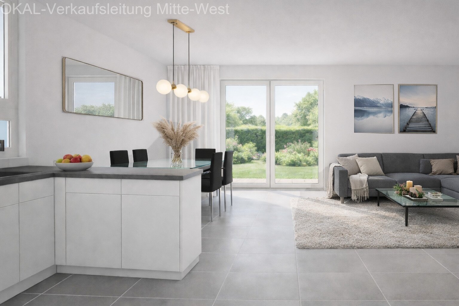 Moderne Doppelhaushälfte auf drei Ebenen, inkl. Grundstück