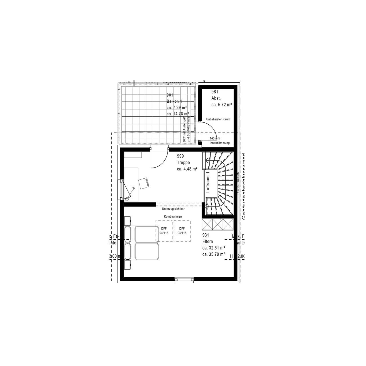 Moderne Doppelhaushälfte auf drei Ebenen, inkl. Grundstück