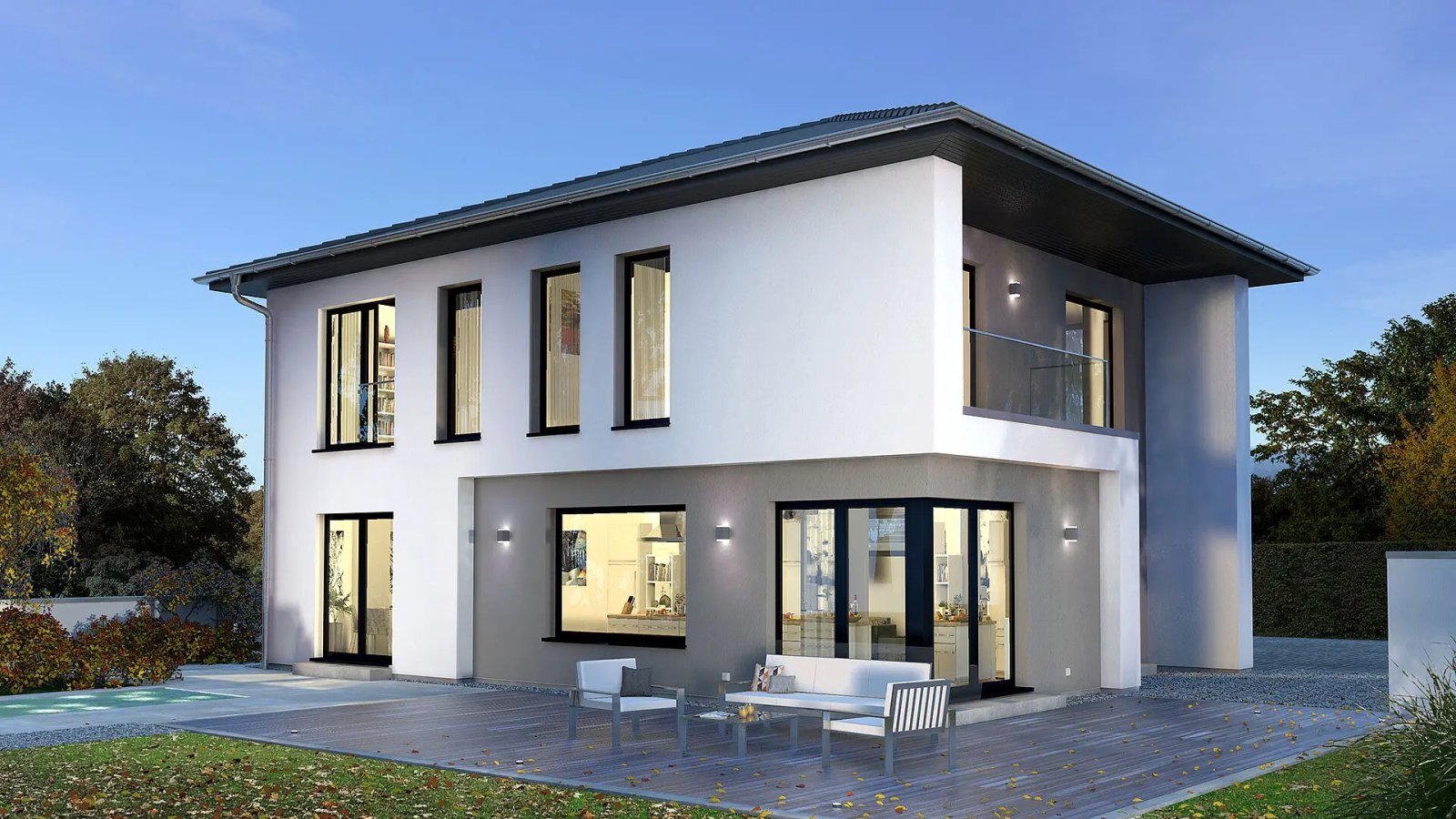 Mediterran-elegant präsentiert sich unsere Stadtvilla 13. Mit Wohnkeller.