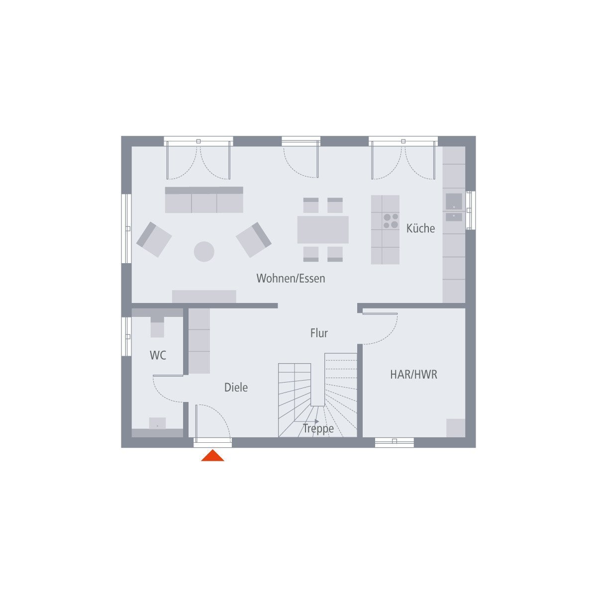 TRAUMHAUS-INKLUSIVE-GRUNDSTÜCK, EINZUGSFERTIG WOHNEN MIT LOFTCHARAKTER