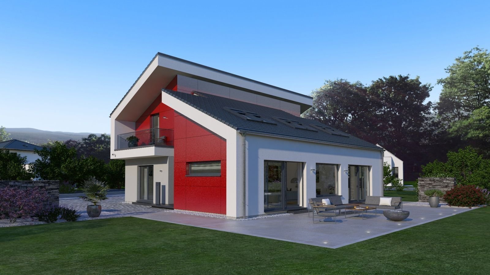 TRAUMHAUS-INKLUSIVE-GRUNDSTÜCK, EINZUGSFERTIG,PULTDACHHAUS FÜR INDIVDUALISTEN