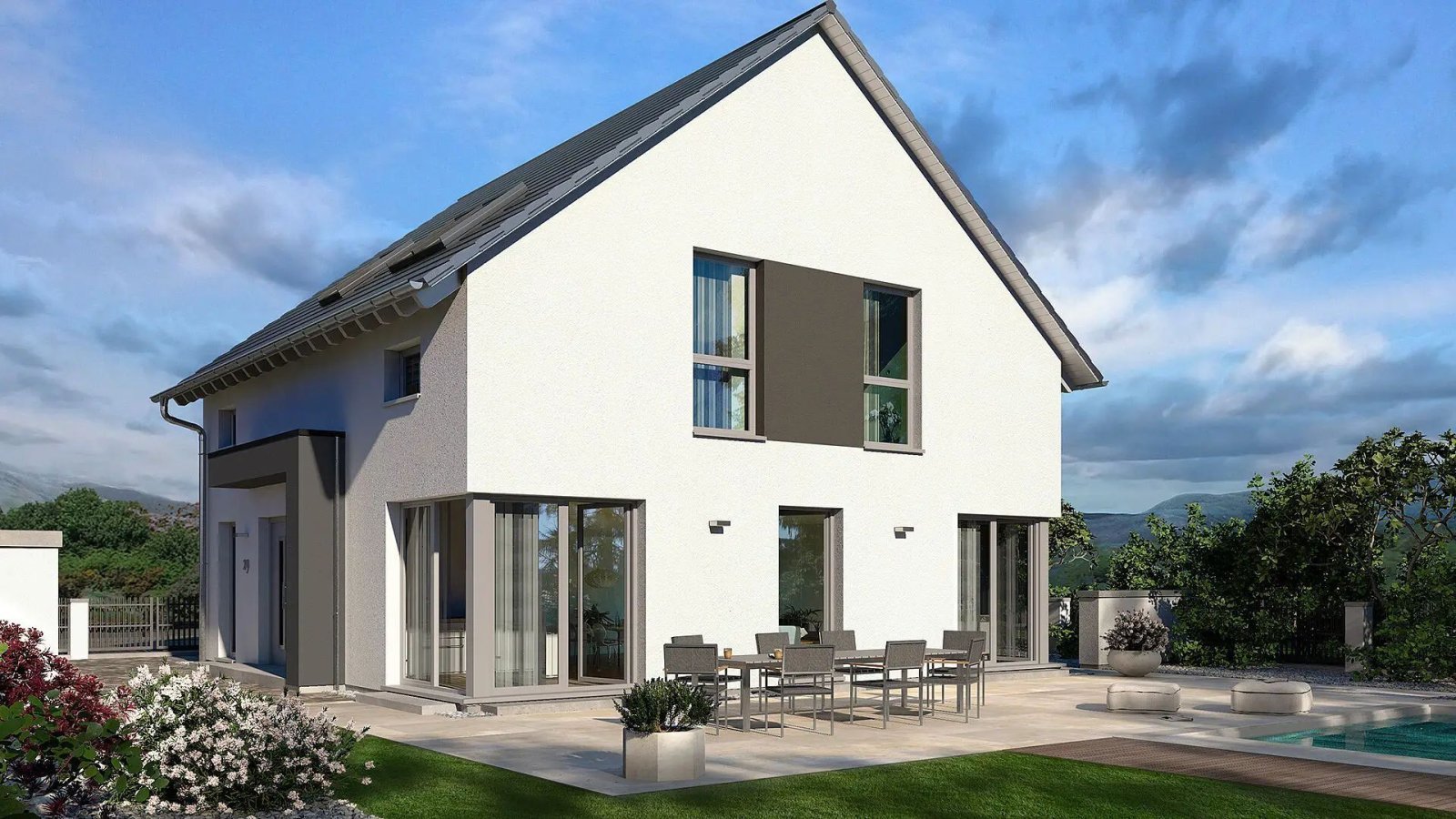 Form follows function! Modernes Design, das sich leben lässt! Mit Wohnkeller.