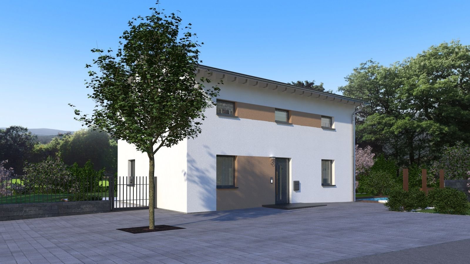 Das Familenhaus mit versetztem Pultdach - Made by OKAL