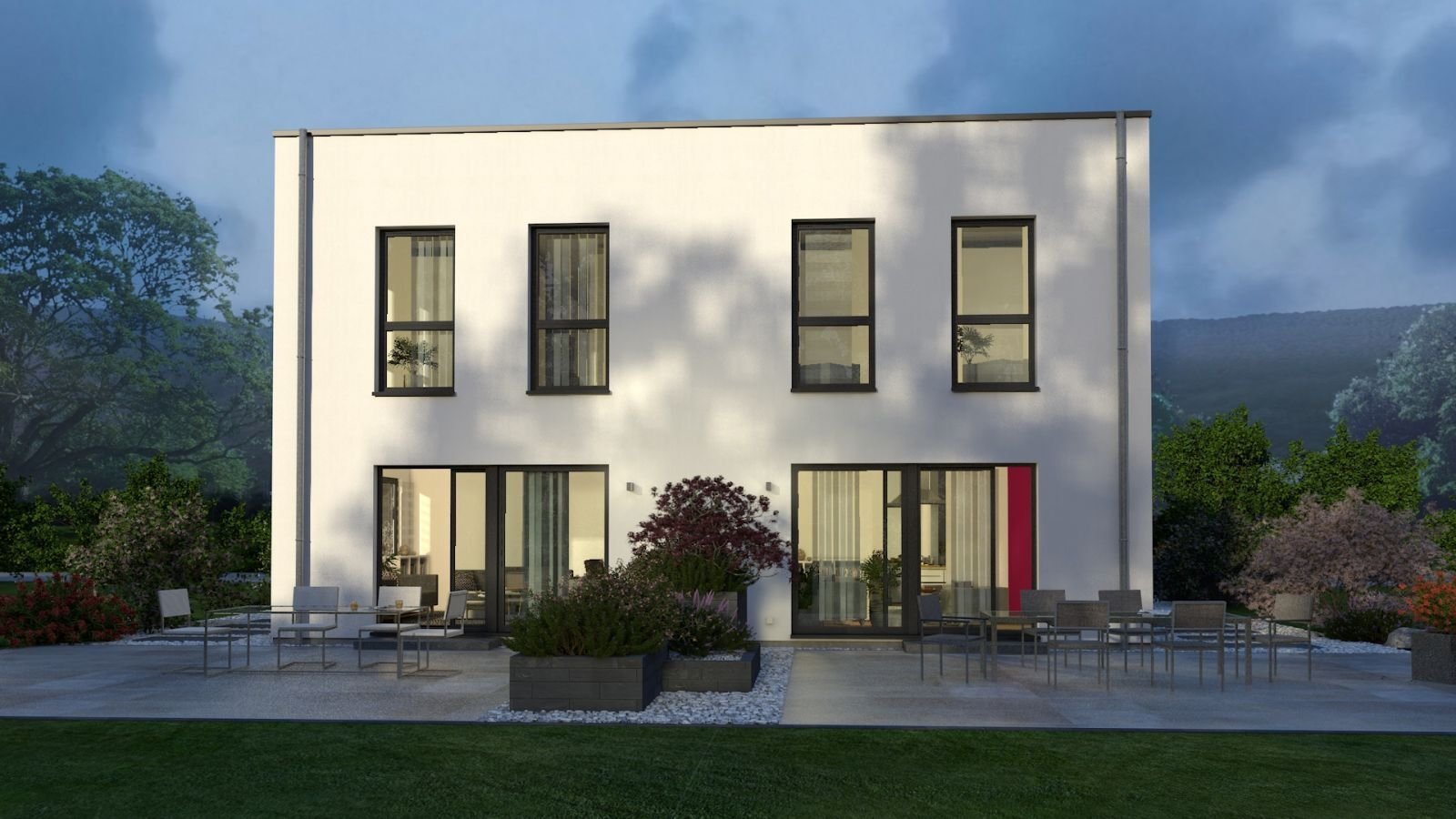 PURISTISCHES DOPPELHAUS