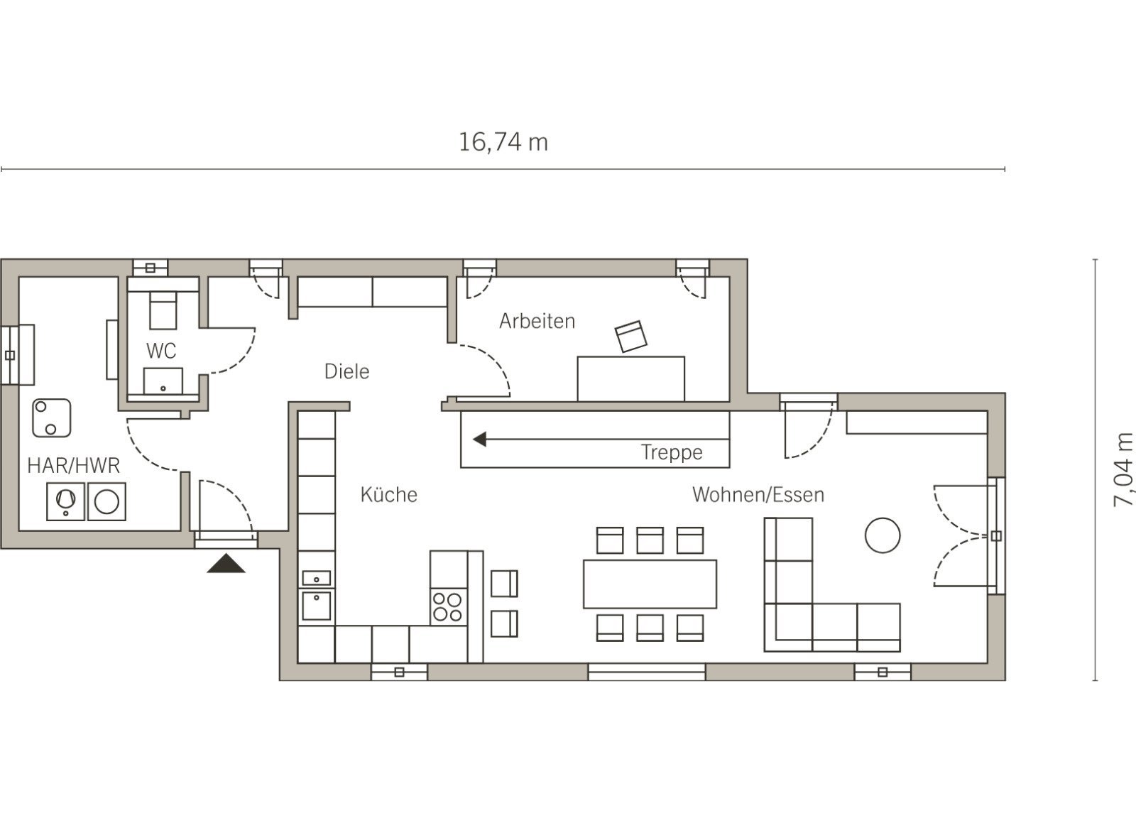 BAUHAUS-STIL MIT VERSATZ