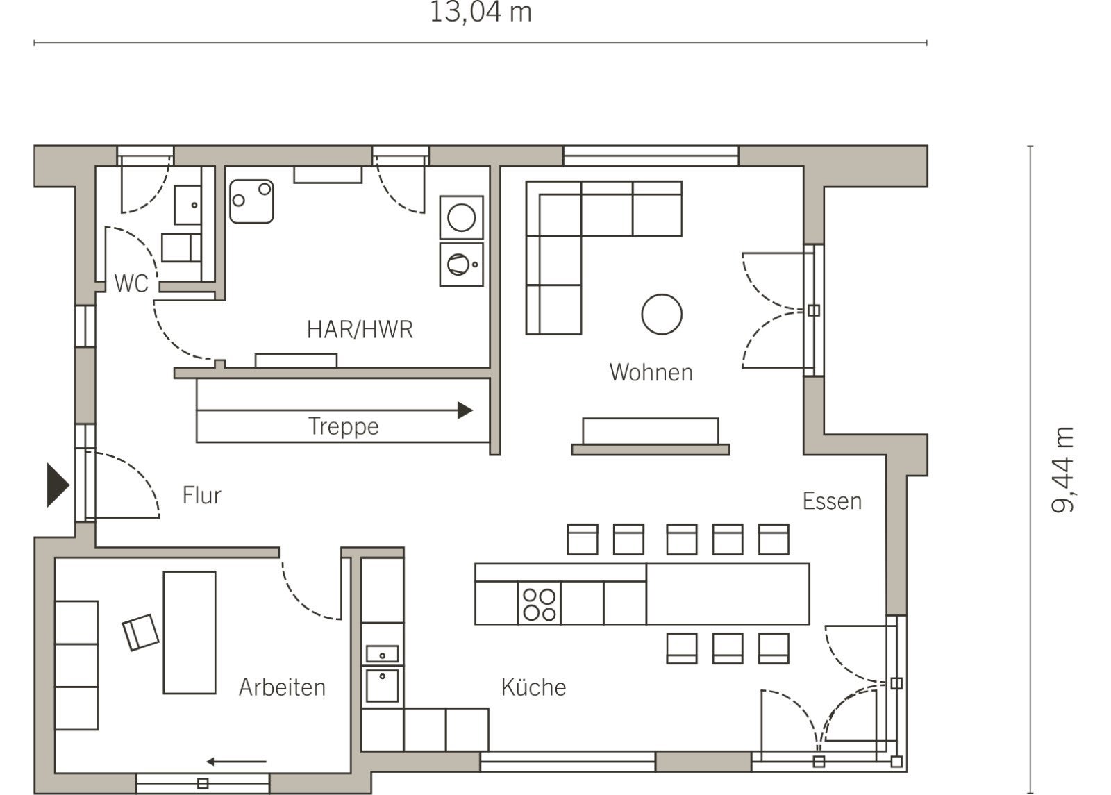 BAUHAUS-ARCHITEKTUR IN OKAL-DESIGN