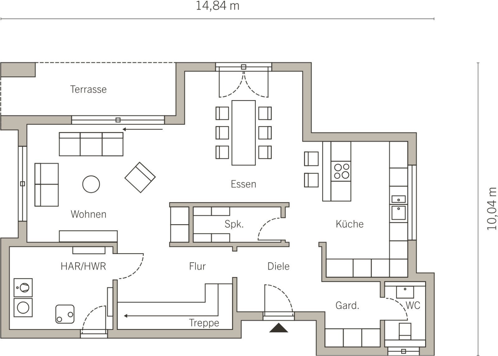 EIN BAUHAUS MIT VIELEN WOHNLICHEN PLUSPUNKTEN