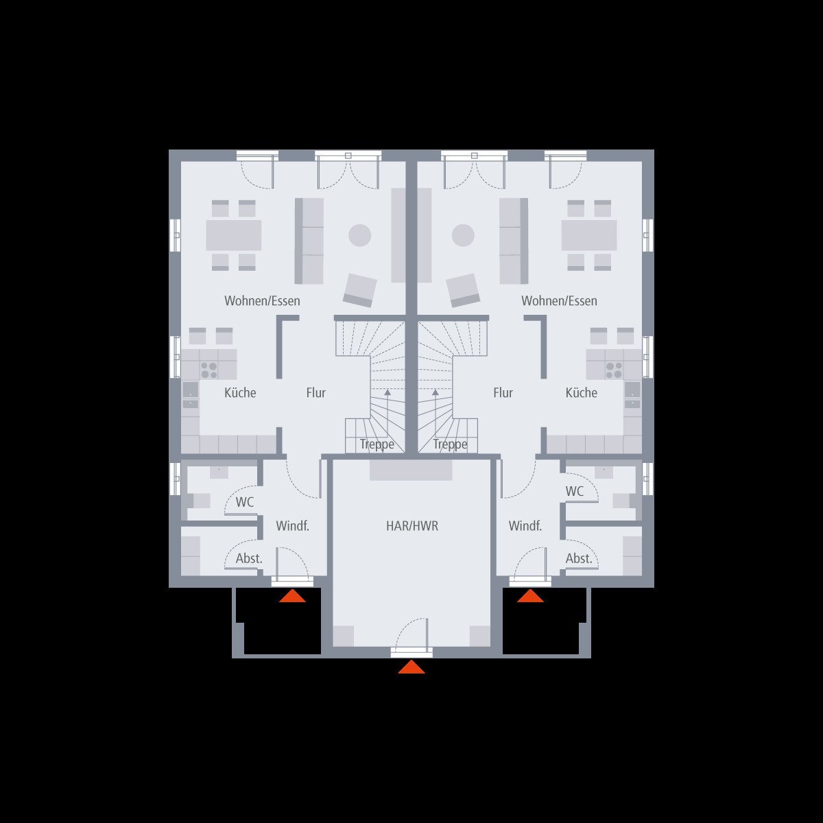 MODERNE VILLA ZWEIGETEILT