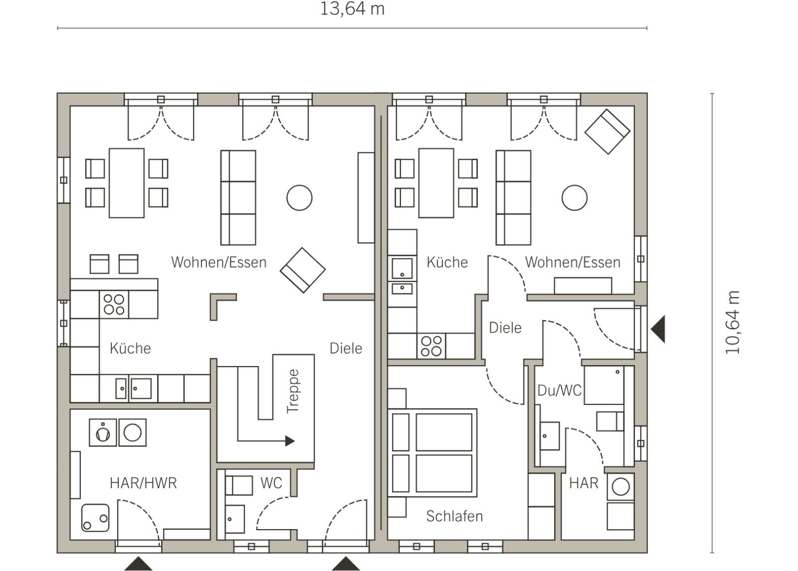 ZWEIFAMILIENHAUS IM GROSSEN STIL