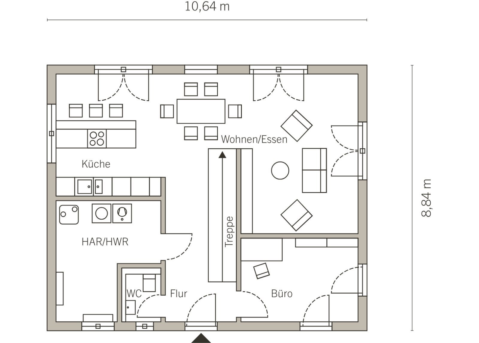 MODERNES WOHNHAUS MIT ELEGANTEM WALMDACH
