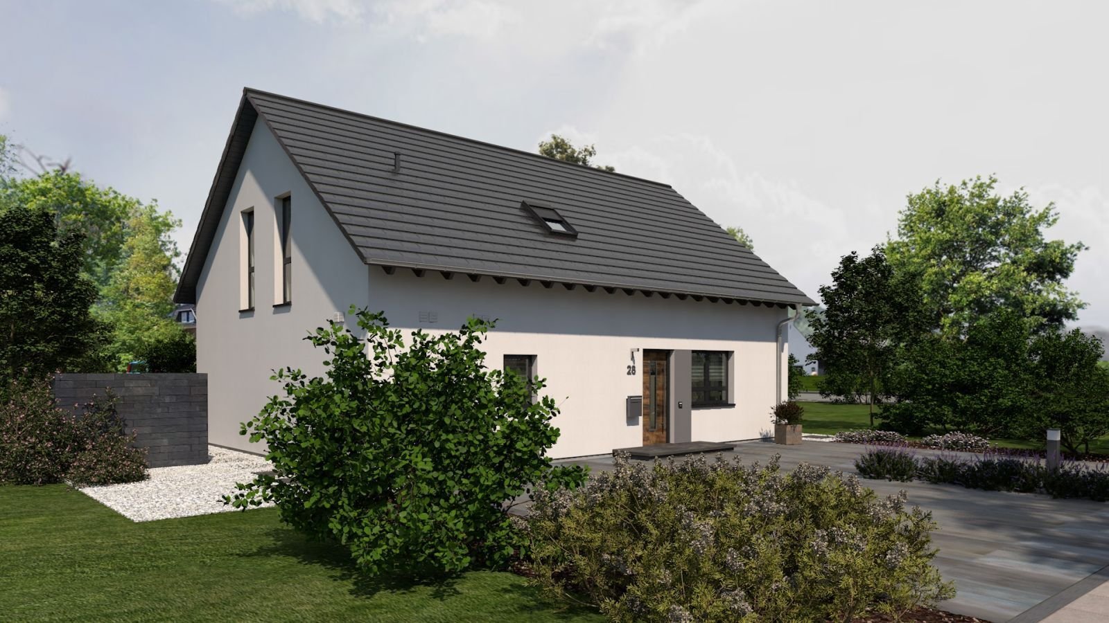 NEUBAU + MIETEINAHMEN - KLASSISCHES MEHRGENERATIONENHAUS MIT PRAKTISCHER AUFTEILUNG