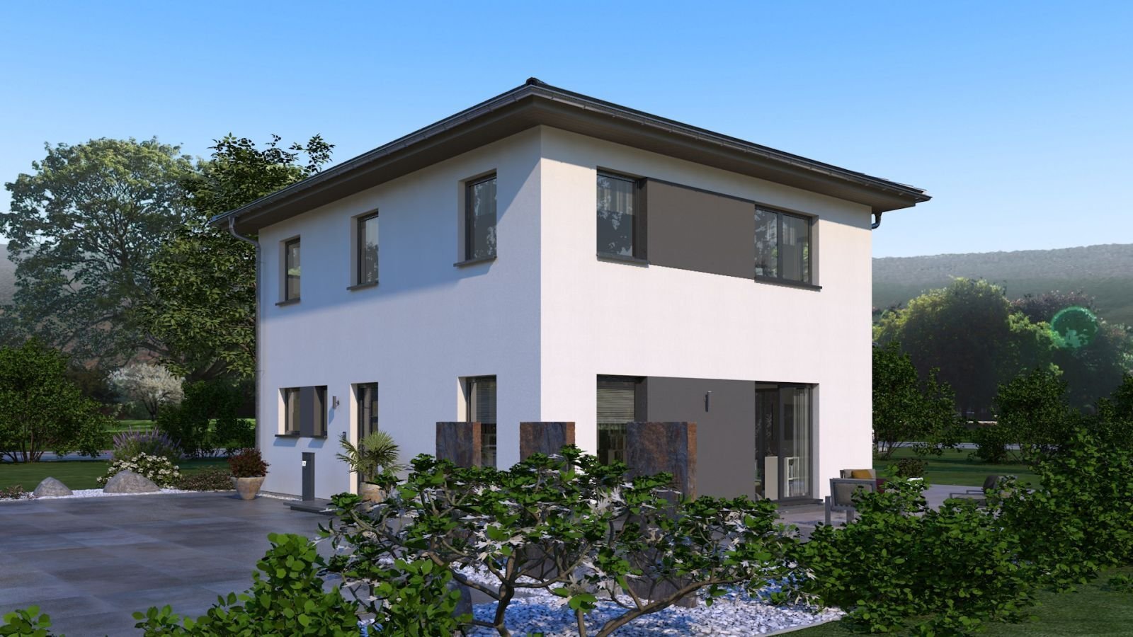 Modernes Wohnhaus inkl. Keller und elegantem Walmdach - Made by OKAL