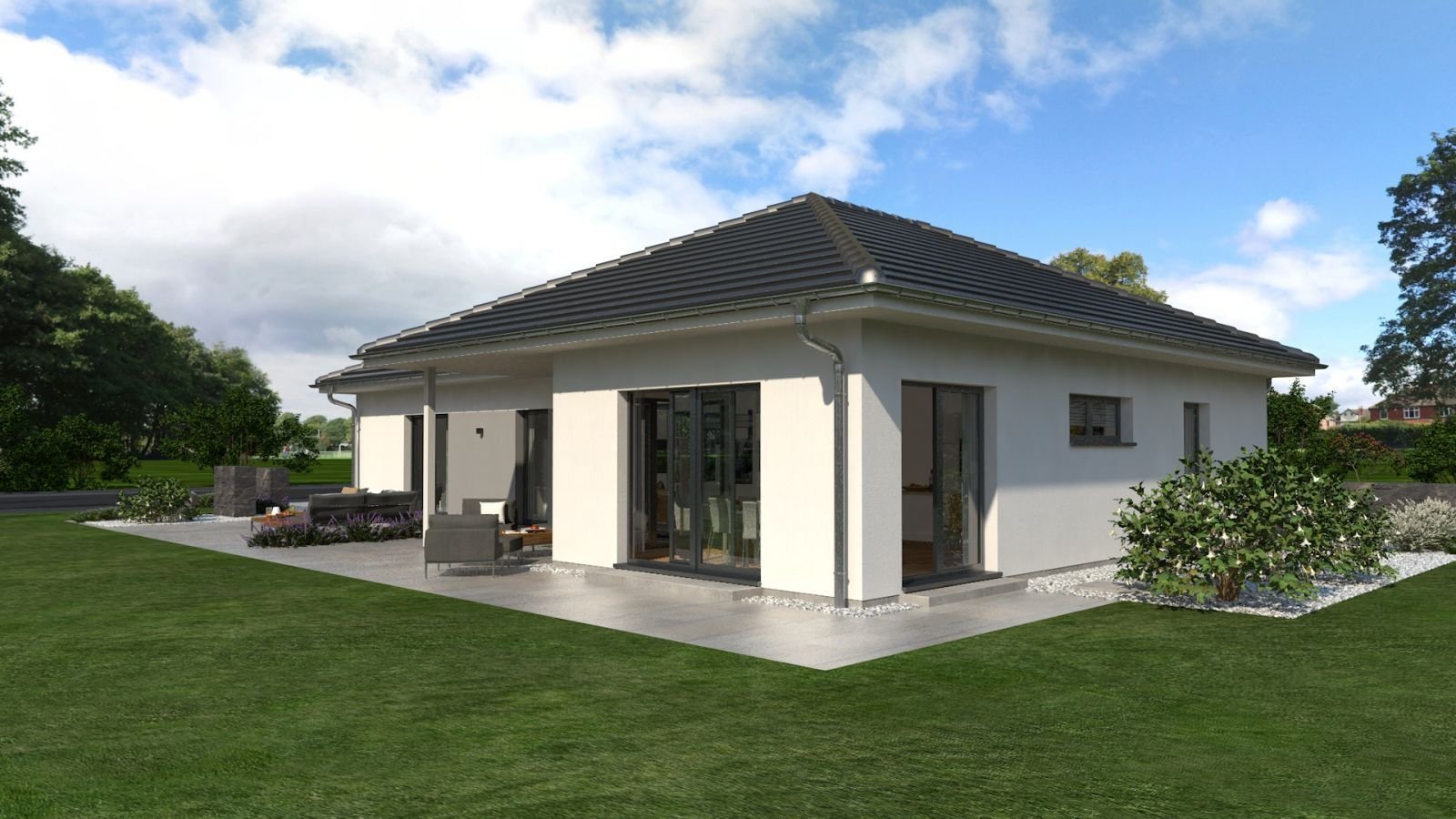 DER BUNGALOW FÜR GROSSE TRÄUME-inkl. Einliegerwohnung-malervorbereitet-gebaut auf Ihrem Grundstück oder mit unserem Grundstücksservice