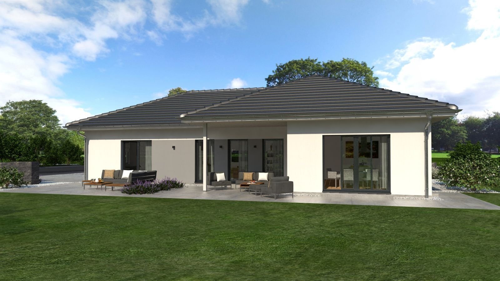 DER BUNGALOW FÜR GROSSE TRÄUME-inkl. Einliegerwohnung-malervorbereitet-gebaut auf Ihrem Grundstück oder mit unserem Grundstücksservice