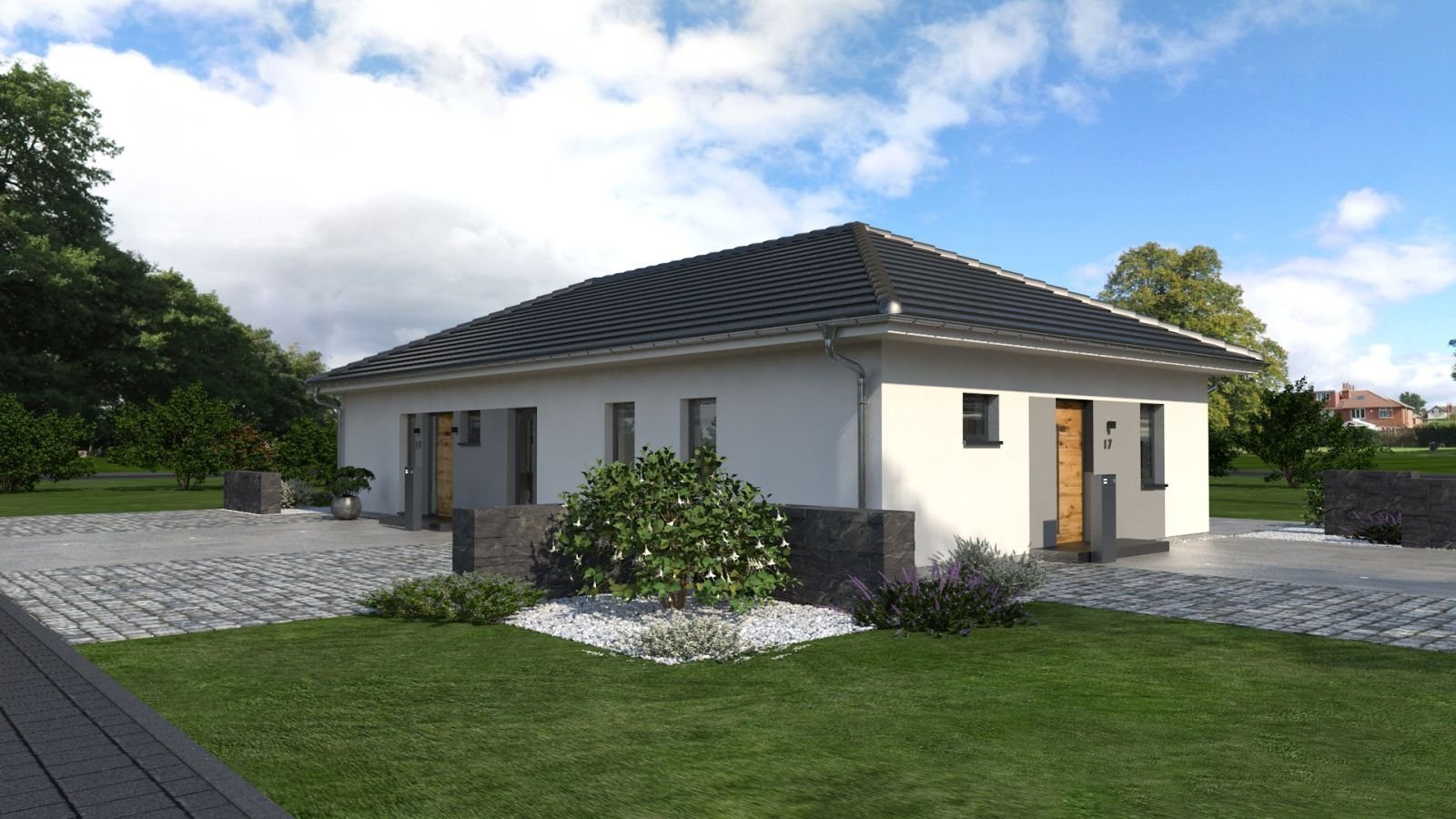 DER BUNGALOW FÜR GROSSE TRÄUME-inkl. Einliegerwohnung-malervorbereitet-gebaut auf Ihrem Grundstück oder mit unserem Grundstücksservice