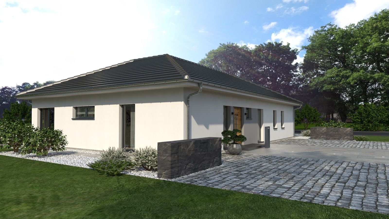 DER BUNGALOW FÜR GROSSE TRÄUME-inkl. Einliegerwohnung-malervorbereitet-gebaut auf Ihrem Grundstück oder mit unserem Grundstücksservice