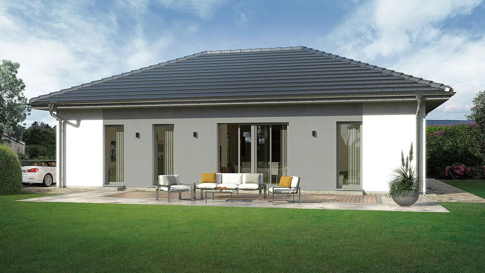 Bungalow 1: Modern wohnen – alles auf einer Ebene
