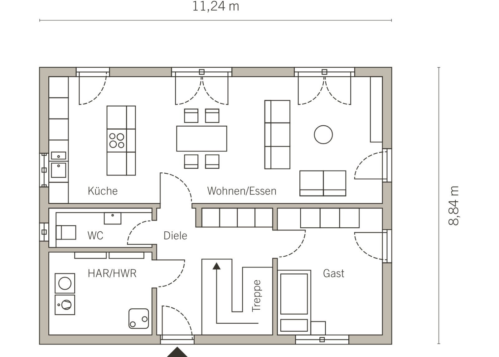 EXKLUSIVES BAUPROJEKT IN BAD VILBEL MASSENHEIM 1&2 REIHE BAUEN - KLASSISCHER GRUNDRISS - GROSSZÜGIGES HAUS