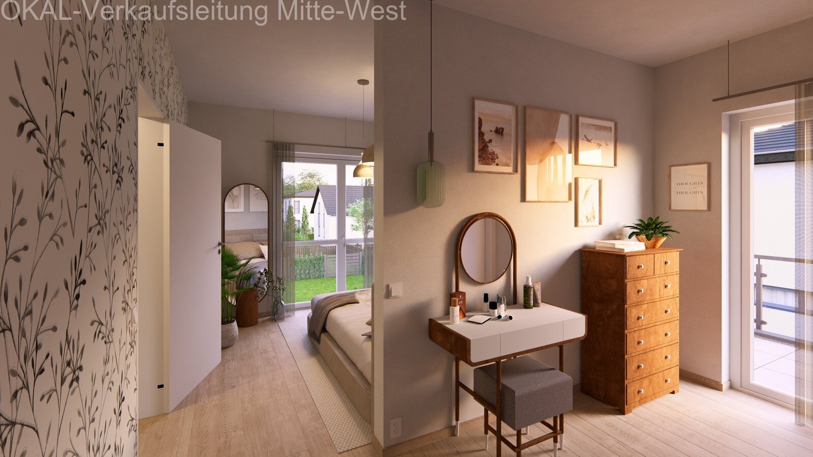 Modernes Haus auf schönem Grundstück