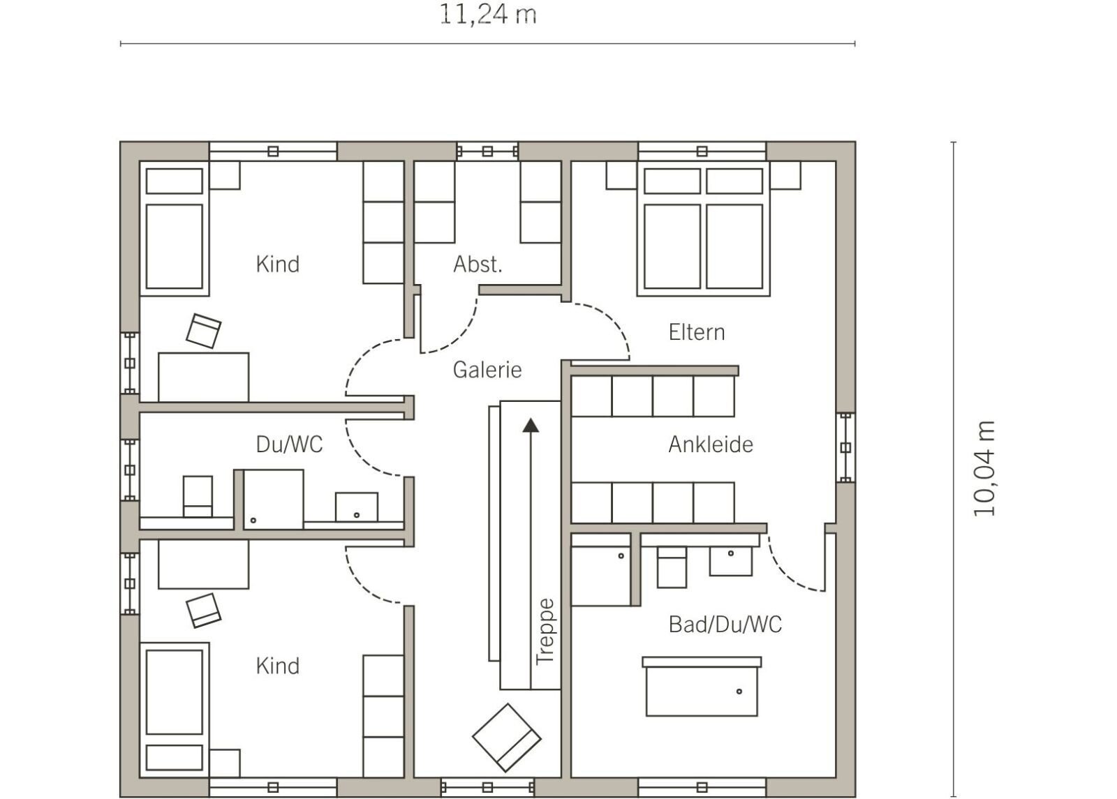 Modernes Haus auf schönem Grundstück