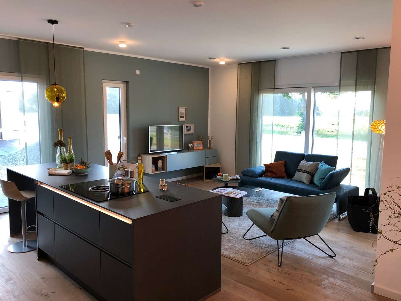 modernes "Bauhaus" Konzept - schmale Grundstücke