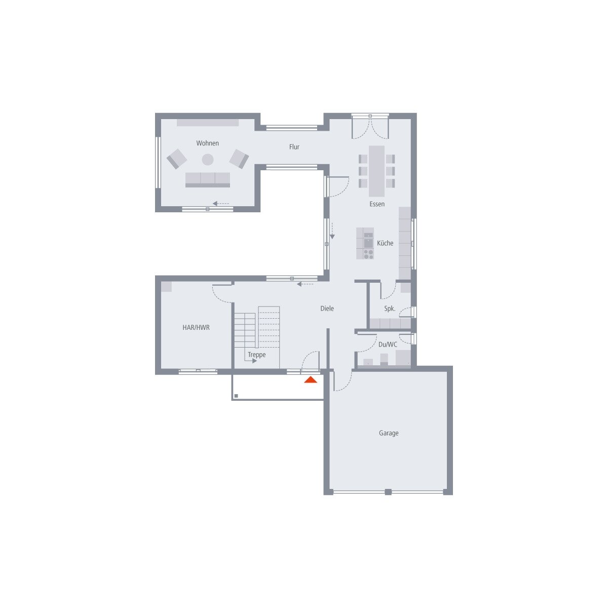 Atriumhaus von OKAL - Klassische Moderne als Blickfang