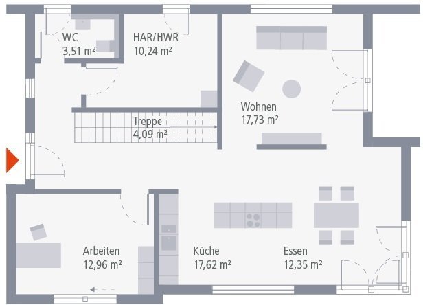 Mediterran-elegant präsentiert sich unsere Stadtvilla 13. Mit Wohnkeller.