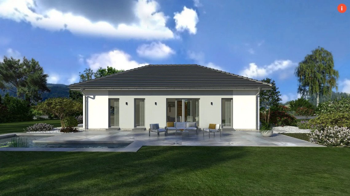 Bungalow 1: Modern wohnen – alles auf einer Ebene