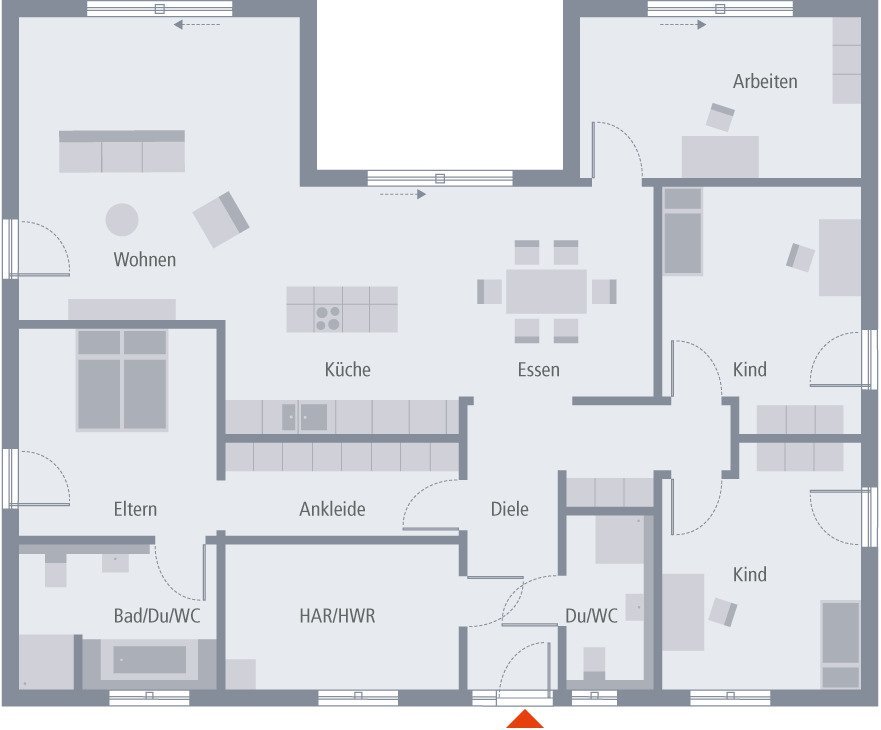 Großzügig wohnen im Bungalow