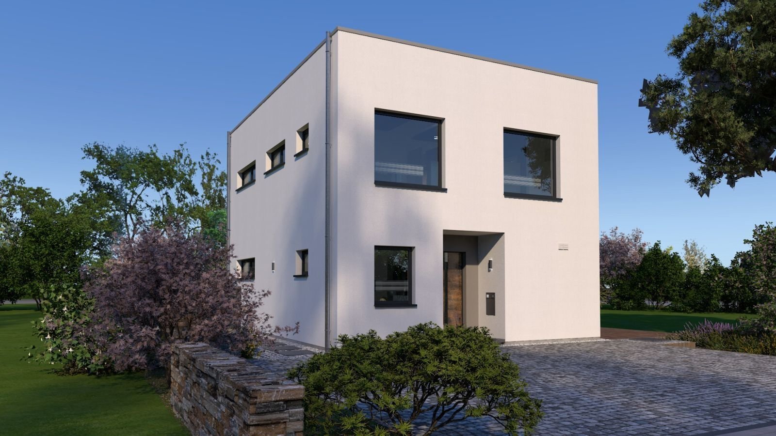 EIN­FA­MI­LI­EN­HAUS MIT BESONDERER ARCHITEKTUR - Einzugsfertig inkl. Grundstück