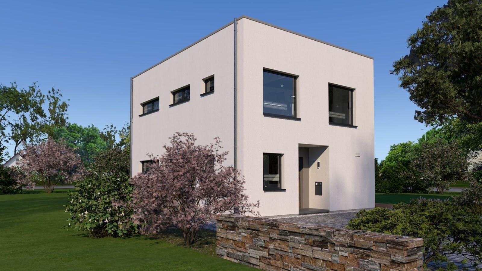 EIN­FA­MI­LI­EN­HAUS MIT BESONDERER ARCHITEKTUR - Einzugsfertig inkl. Grundstück