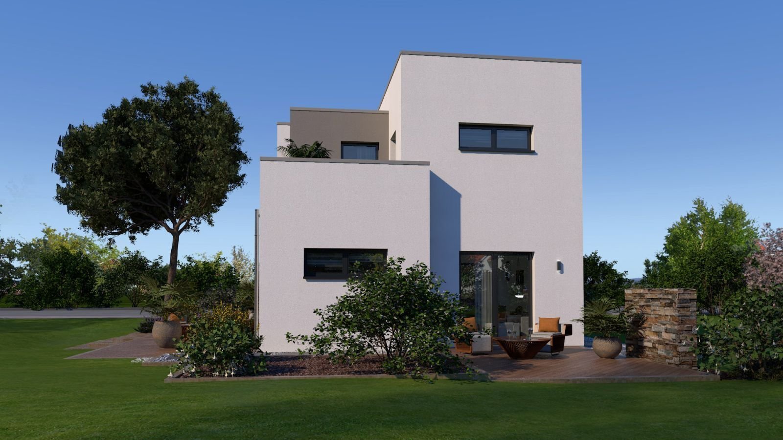 EIN­FA­MI­LI­EN­HAUS MIT BESONDERER ARCHITEKTUR - Einzugsfertig inkl. Grundstück