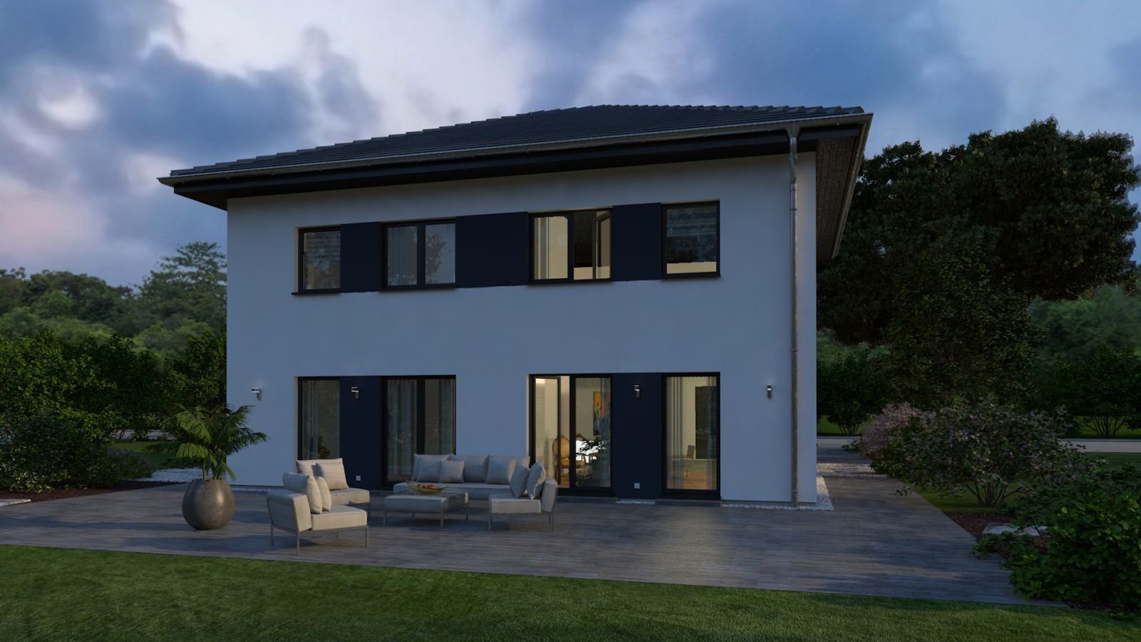 MODERNE VILLA ZWEIGETEILT - Malervorbereitet inkl. Grundstück