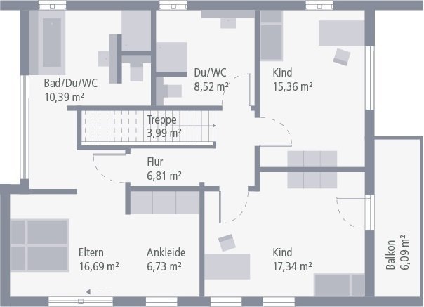 Mediterran-elegant präsentiert sich unsere Stadtvilla 13. Mit Wohnkeller.